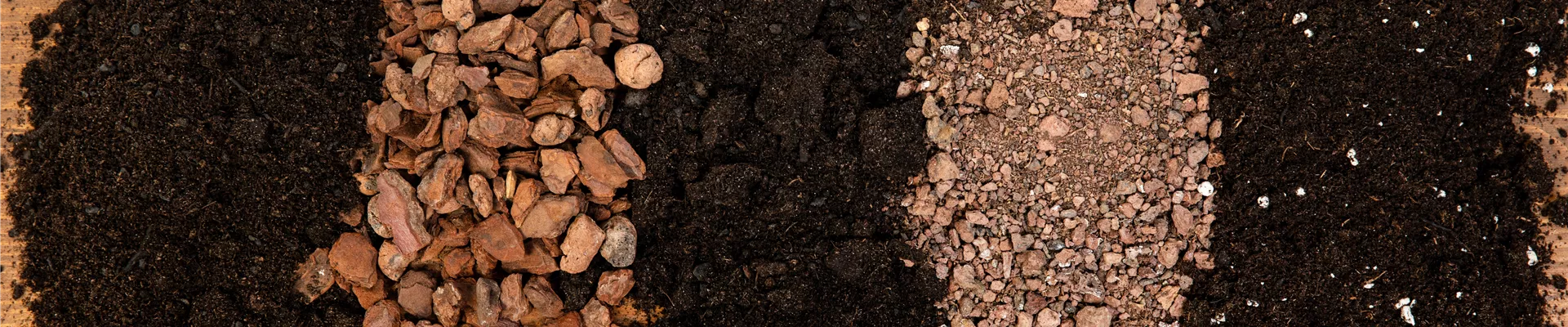 Verschiedene Sorten von Erde